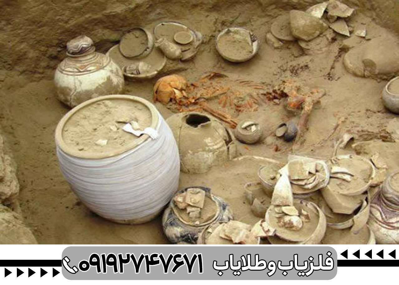 تصویری از وجود گنج در خاک